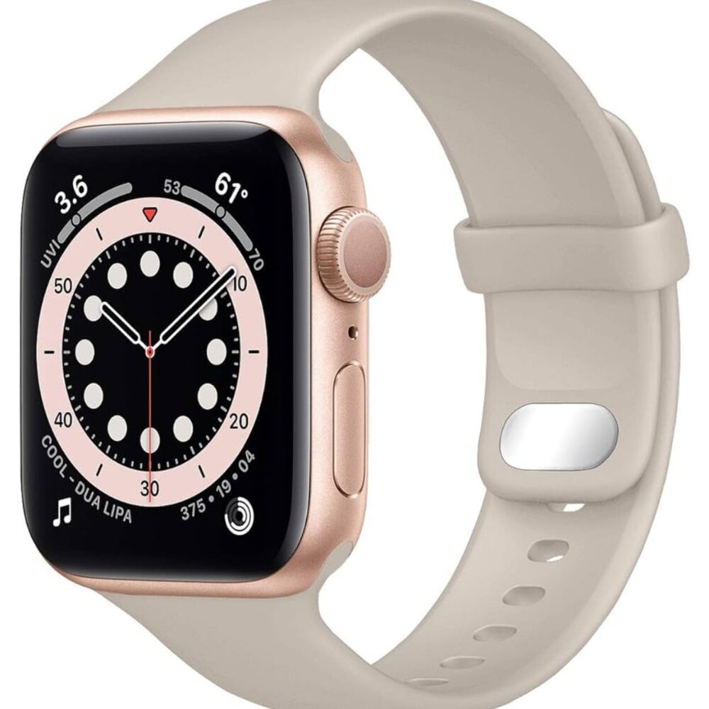 Set of TWO Silicone Sport Band for Apple Watch - Picture 2 of 3
